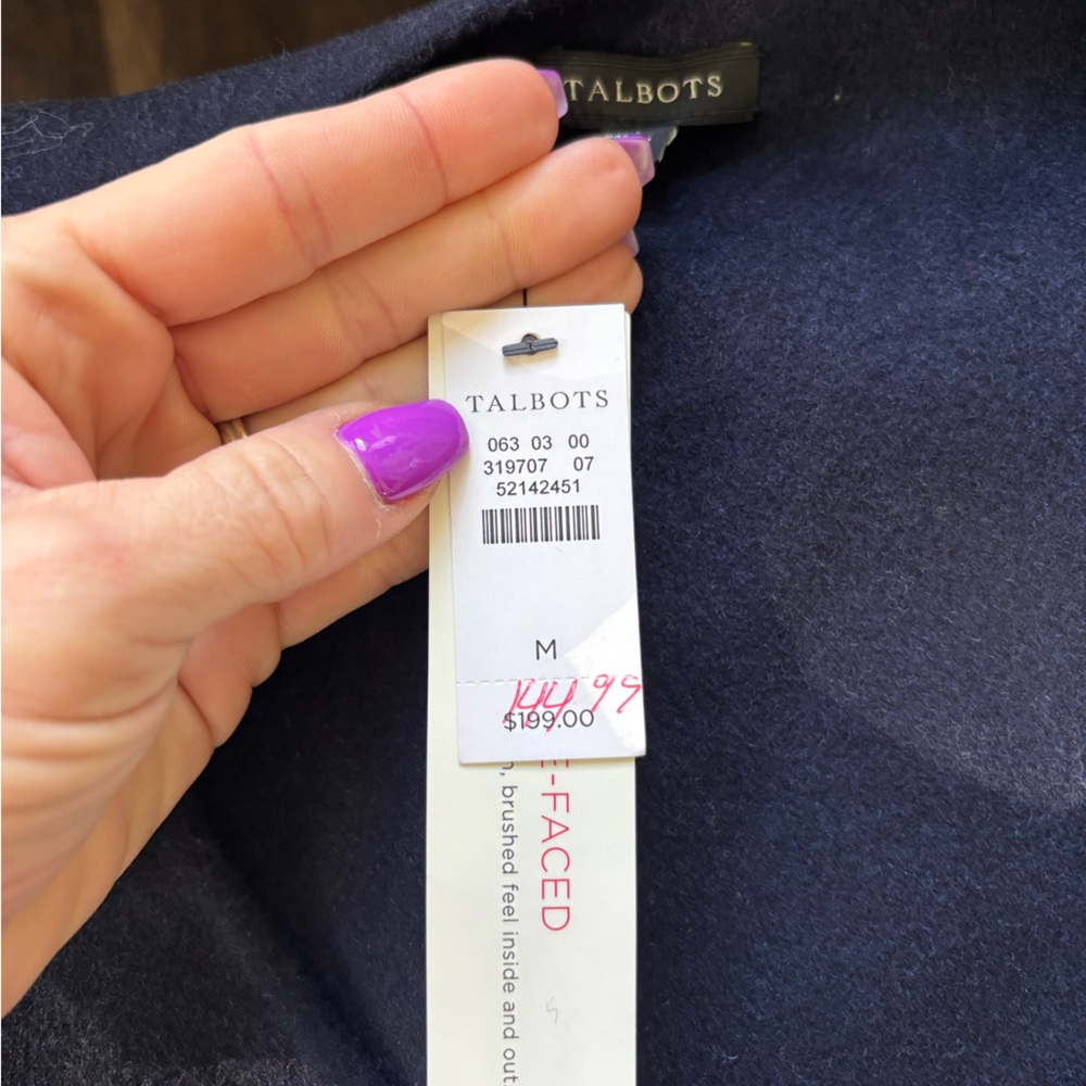 Talbots NEW WITH TAGS Colorblock Wool Blend‎ Vest medium workwear holiday - Picture 9 of 12